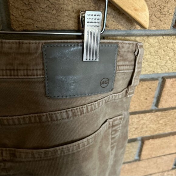 AG Tellis Men's Modern Slim Fit Corduroy Jeans Brown Tan Size 36x34 - Picture 6 of 6